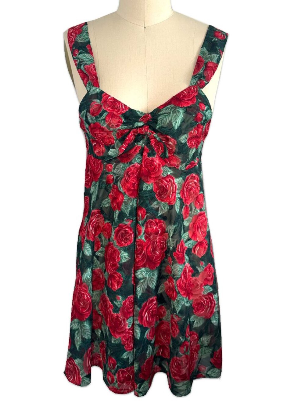 1980s Victoria's Secret rose slip dress ♡